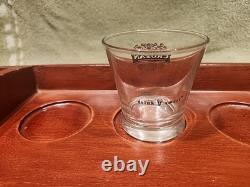 Rare Vintage Cruzan Rum Flight Caddy Boat Advertising Promotional Shot Glass Vtg