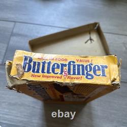 Rare Vintage Curtiss Butterfinger Advertising Candy Box Display 1950s Flaws