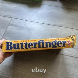 Rare Vintage Curtiss Butterfinger Advertising Candy Box Display 1950s Flaws