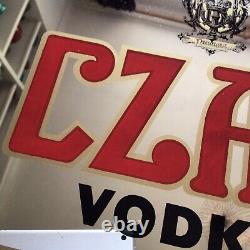 Rare Vintage D. E. Williams Ltd Tullamore Czar Vodka Framed Pub Advertising Mirror