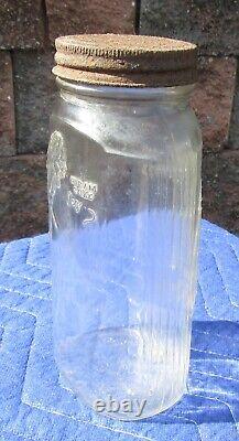 Rare Vintage Duraglas Goldsmith PICKLE MAN Jar Chicago Country Store Advertising