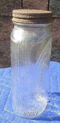 Rare Vintage Duraglas Goldsmith PICKLE MAN Jar Chicago Country Store Advertising
