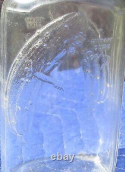 Rare Vintage Duraglas Goldsmith PICKLE MAN Jar Chicago Country Store Advertising