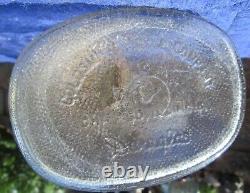 Rare Vintage Duraglas Goldsmith PICKLE MAN Jar Chicago Country Store Advertising