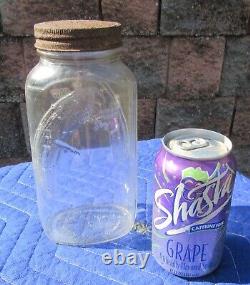 Rare Vintage Duraglas Goldsmith PICKLE MAN Jar Chicago Country Store Advertising