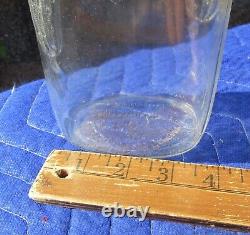 Rare Vintage Duraglas Goldsmith PICKLE MAN Jar Chicago Country Store Advertising