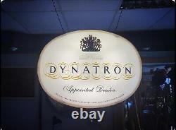 Rare Vintage Dynatron Electronics Hi Fi 1960s Double Sided Illuminated Shop Sign