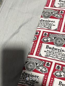 Rare Vintage Early BUDWEISER BEER 41x47 Tablecloth Advertising Bar Trove Banner