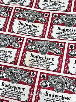 Rare Vintage Early BUDWEISER BEER 41x47 Tablecloth Advertising Bar Trove Banner