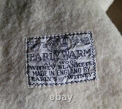 Rare Vintage Early's Of Witney Early Warm Wool Blanket With Butlin's branding