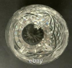 Rare Vintage Edinburgh Crystal Levis Whitburn Clear Cut Glass Commemorative Vase