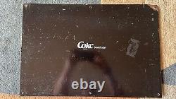 Rare Vintage Enjoy Coca-Cola Coke Porcelain Advertisement Sign