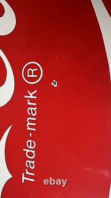 Rare Vintage Enjoy Coca-Cola Coke Porcelain Advertisement Sign
