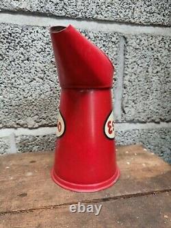 Rare Vintage Esso Quart Pourer Motor Oil Automobilia Garage Shed Barn Find Old