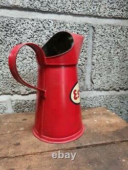 Rare Vintage Esso Quart Pourer Motor Oil Automobilia Garage Shed Barn Find Old