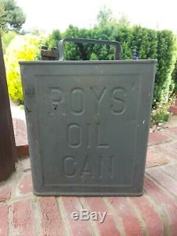 Rare Vintage Fuel can Roy's oil can petrol can
