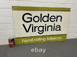Rare Vintage Golden Virginia Hand Rolled Tobacco Aluminium Advertising Sign