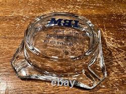 Rare Vintage IBM Ashtray Glass Advertising Magnetic Tape Center Minneapolis Minn