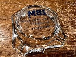 Rare Vintage IBM Ashtray Glass Advertising Magnetic Tape Center Minneapolis Minn