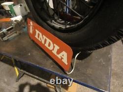 Rare Vintage India Tyres Garage Display' Counter top double sided. 1960's