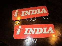 Rare Vintage India Tyres Garage Display' Counter top double sided. 1960's