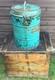 Rare Vintage, Indian. Industrial, Lidded Gasoline/ Petroleum Galvanised Canister