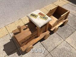 Rare Vintage Kodak Camera Film Sign Display Advertising Wooden Kids Toy Train