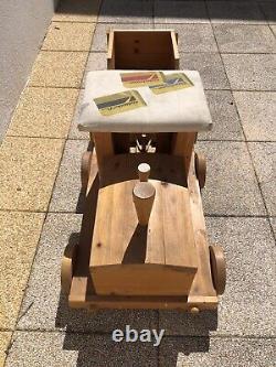 Rare Vintage Kodak Camera Film Sign Display Advertising Wooden Kids Toy Train