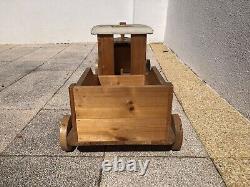 Rare Vintage Kodak Camera Film Sign Display Advertising Wooden Kids Toy Train