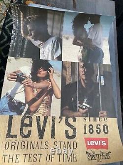 Rare Vintage Levis Strauss Brad Pitt TRex Commercial Promotional A1 Poster