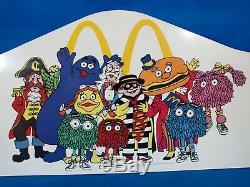 Rare Vintage Mcdonald's McKids McDonaldland Characters Advertising Sign 1987
