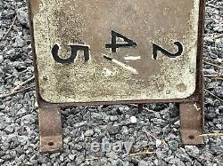 Rare Vintage Obsolte MID Wales. Powys Double Sided Road Sign