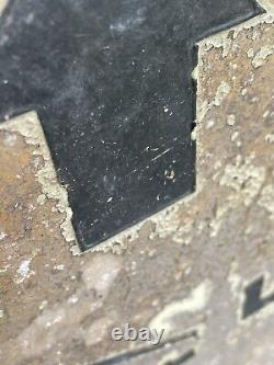 Rare Vintage Obsolte MID Wales. Powys Double Sided Road Sign
