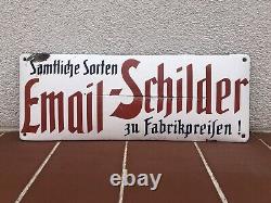 Rare Vintage Old Original 1920s Email Schilder Enamel Sign Emailschild