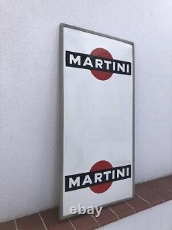 Rare Vintage Old Original 50s Martini Metal Tin Sign Not Enamel