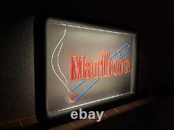 Rare Vintage Old Original 80s Marlboro Cigarettes Light Sign Not Enamel
