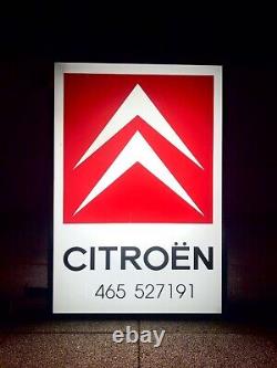 Rare Vintage Old Original CITROEN Cars Garage Advertising Light Sign Not Enamel