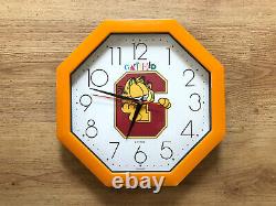 Rare Vintage Old Original Garfield 1970s Advertising Clock
