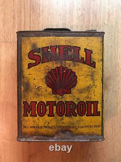 Rare Vintage Old Shell Motor Oil Can 5L