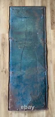 Rare Vintage Original 1950's Pepsi Embossed Tin Advertising Sign