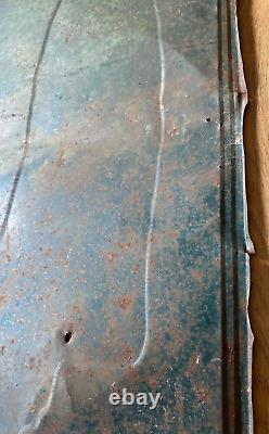 Rare Vintage Original 1950's Pepsi Embossed Tin Advertising Sign