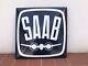 Rare Vintage Original 1950s Saab Garage Advertising Enamel Sign