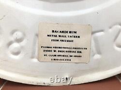Rare Vintage Original Bacardi Rum Bar Pub Advertising Tin Sign No Enamel