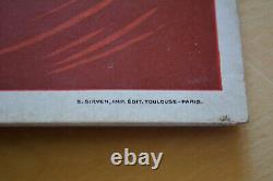 Rare Vintage Original Edouard Besserat Art Deco Champagne Advertisment 1920s Old