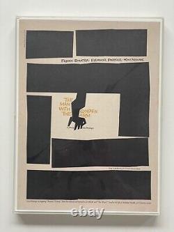 Rare Vintage Original Film Advert Print The Man With The Golden Arm By Saul Bass