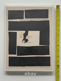 Rare Vintage Original Film Advert Print The Man With The Golden Arm By Saul Bass