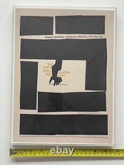 Rare Vintage Original Film Advert Print The Man With The Golden Arm By Saul Bass