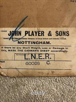 Rare Vintage Original Players Navy Cut Packaging Case/ Side Railway L. N. E. R