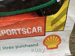 Rare Vintage Original Shell Oil Garage Promo Poster