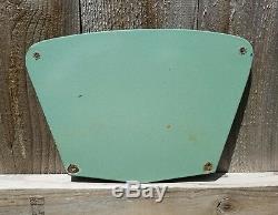 Rare Vintage Original Sinclair Dino 8.5 X 12 Porcelain Enamel Truck Pump Plate